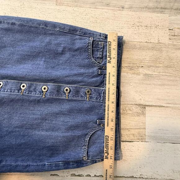 Lucky Brand Women's 4/27 Denim Button Front Skirt Blue Jean Casual Classic - Picture 15 of 15